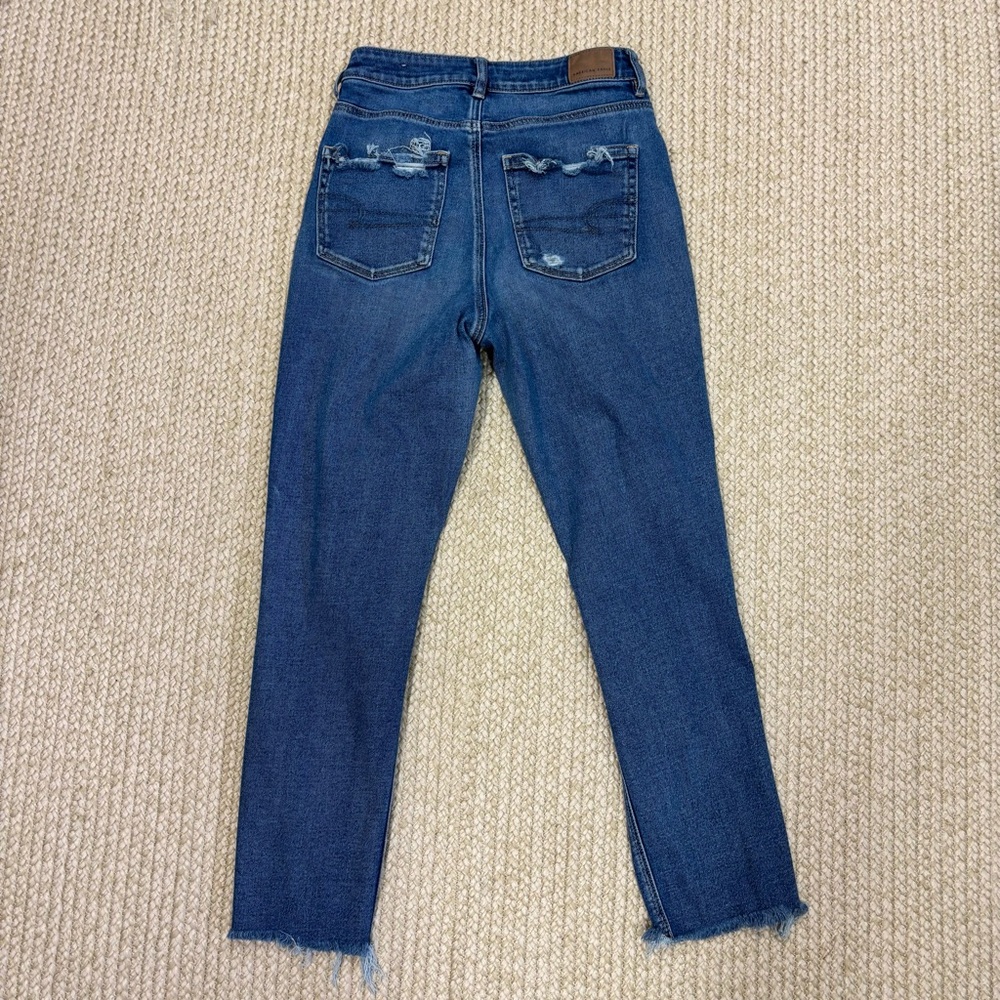 American Eagle Women’s Jeans Bundle Size 6 – ‘90s Skinny + Distressed Mom Jeans - Picture 16 of 16